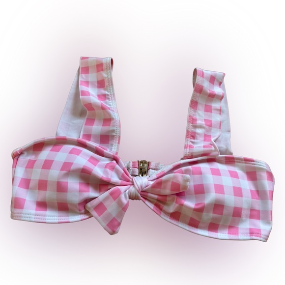 NWOT HalfHeart Pink/White Gingham Checkered Bikini Set - Picture 8 of 10